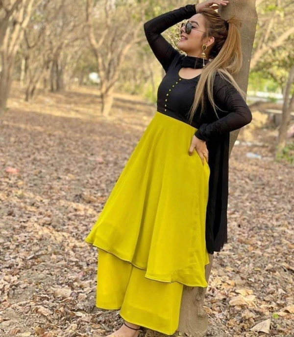  PLAIN KURTI PLAZZO SET♥️